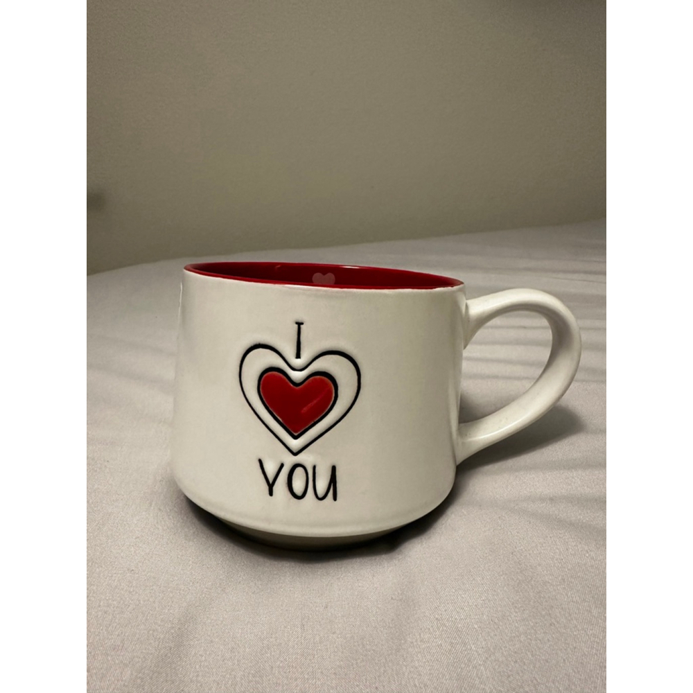 i love it White Red I Love You Mug One Size